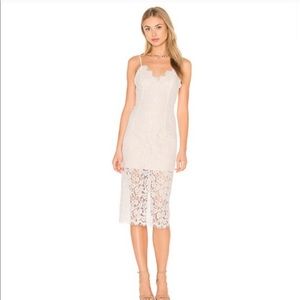 Revolve Bardot NWT Sienna white lace midi dress